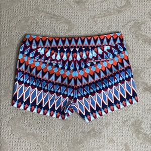 J. Crew Bright Tribal Print Inspired Shorts